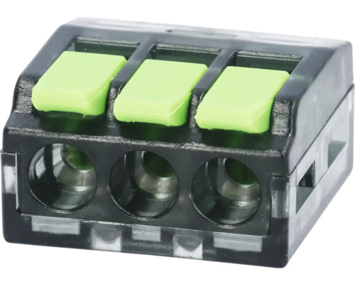 Toppklämma NEMIQ 3 ledare 0.2-4.0mm2 12st Trevägs kopplingsplint för elektriska ledningar