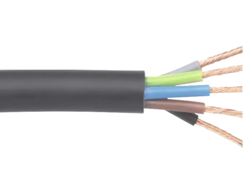 Elkabel med fem ledare