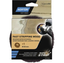 Norton Rapid Strip sliprondell för snabb borttagning av färg och lack från trä, diameter 125 mm