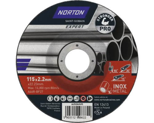 Norton Saint-Gobain Expert kapskiva, 115x2.2 millimeter