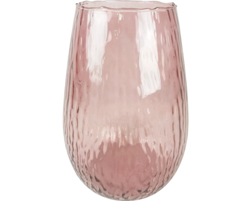 Dekorativ glasvas med oregelbunden yta