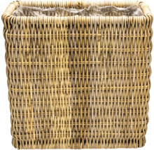 Fyrkantig blomkruka i rotting