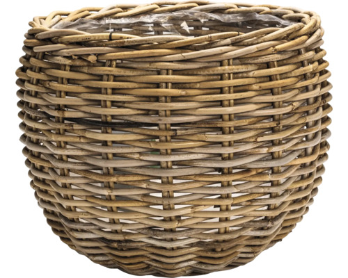 Korgkruka Leah Sanur naturfiber Ø50x40cm natur Flätad blomkorg för inomhusbruk