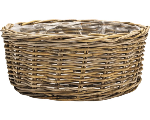 Korgkruka Leah Sanur naturfiber Ø23x10cm natur Korg av flätat material med plastinsats