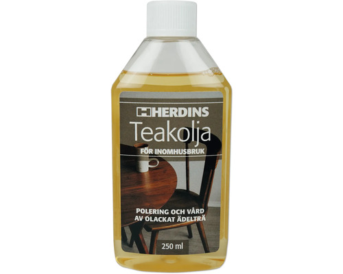 Herdins Teakolja 250 ml för användning inomhus