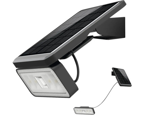 Solarlampa med solpanel för väggmontering