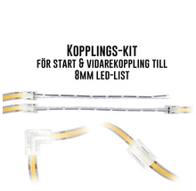 Kopplingssats för 8 mm LED-lister