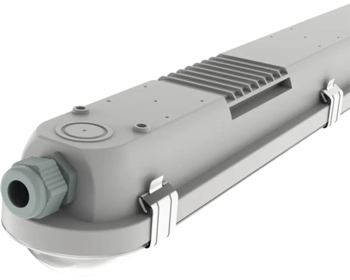 Industriarmatur DESIGNLIGHT Sixtyfivey 40W IP65 Detalj av en fuktbeständig lampa