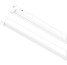 Två vita LED-rörlampor