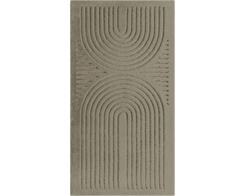 Matta SOLEVITO Romance Reno 80x150cm Choco Dekorativ kakelplatta med geometriskt linjemönster