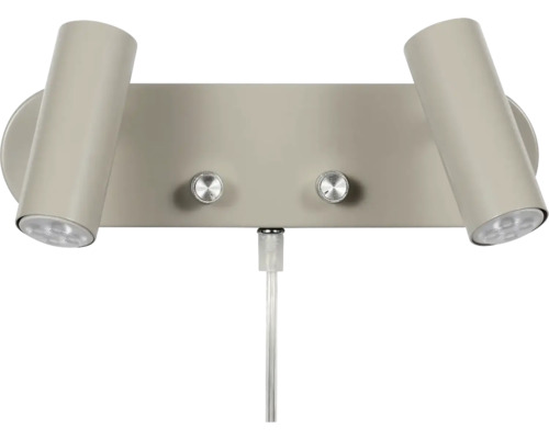 Vägglampa med två LED-spotlights