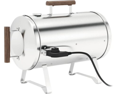 Elektrisk grill med temperaturregulator och bärhandtag