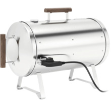 Elektrisk grill med trähandtag
