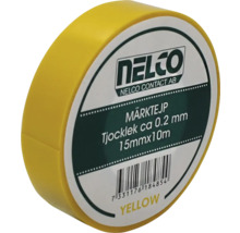 Gul eltejp, cirka 0,2 mm tjock, 15 mm x 10 m