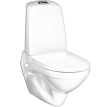 Vägghängd toalett med djup spolning och spolcistern