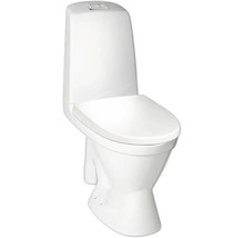 Golvstående toalett med spolcistern och manöverpanel