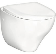 Vägghängd WC med djup spolning och lock