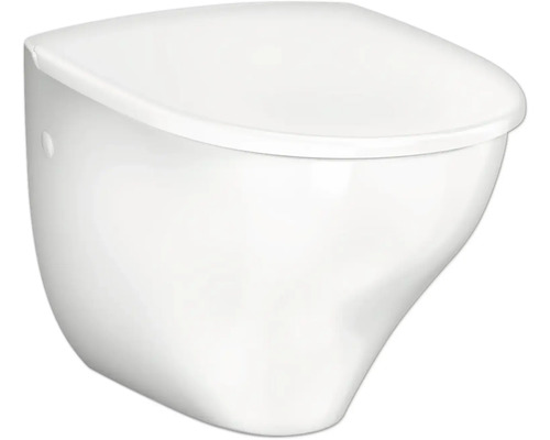 Vägghängd toalettstol med djup spolning av sanitetskeramik