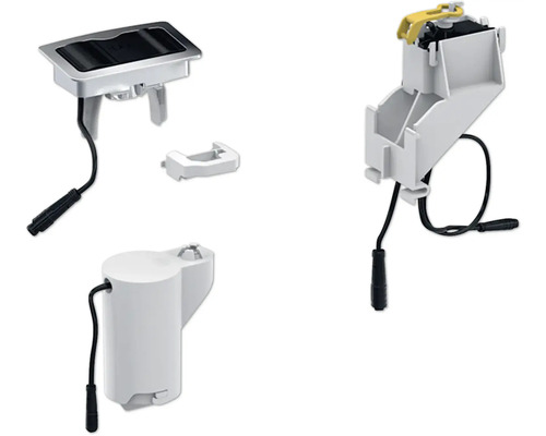 Enskilda delar av en toalettspolbehållare.