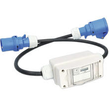 Förlängningskabel med elmätare för utomhusbruk