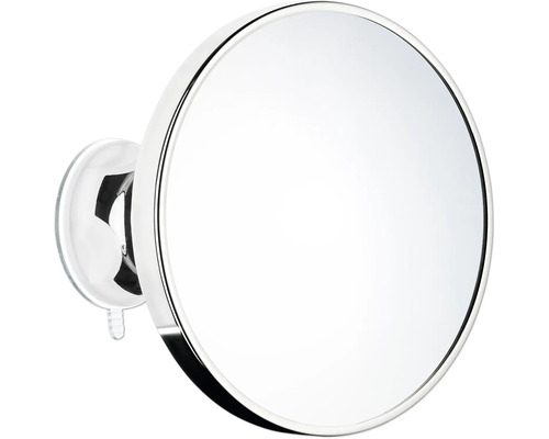Sminkspegel BESLAGSBODEN Glow krom med sugpropp X7 200 mm LED Rund sminkspegel med sugpropp