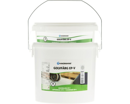 Golvfärg HAGMANS EP-V 5000 vit 10kg Hagmans Golvfärg EP-V tvåkomponent golvfärg i vit hink