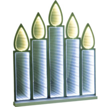 Dekorativ LED-ljus med fem lågor