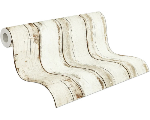 Tapetrulle med träutseende