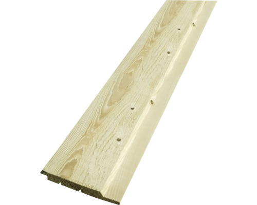 Ytterpanel dubbelfas obehandlad falsad 22x120x4200 mm Träplanka med not och fjäder