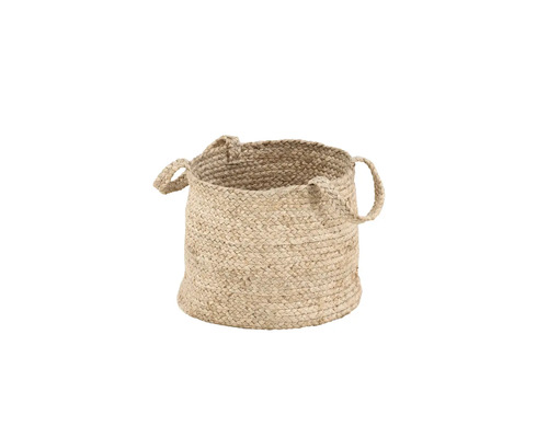 Flätad korg med handtag