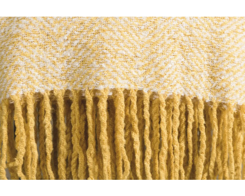 Gul filt med fransar