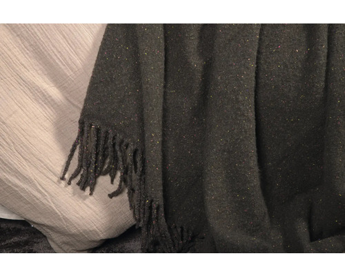 Textilpläd med fransar