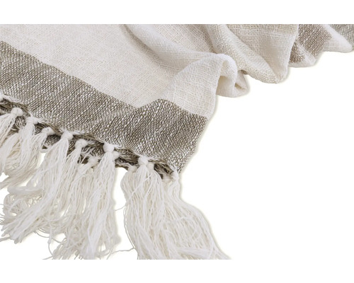 Dekorativt överkast med fransar