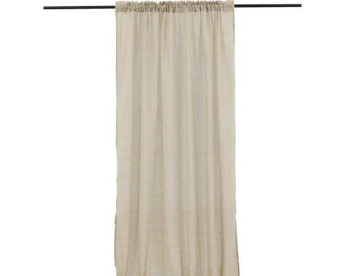 Gardin VENTURE HOME Elena beige 240x135cm 2-pack Gardin med rynkbandsupphängning på en gardinstång