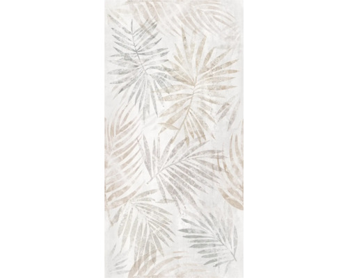 Dekorativ kakelplatta med bladmönster