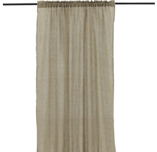 Gardin av tyg med veckbandsfäste