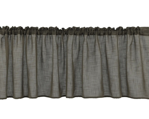 Gardin kort med rynkband för fönsterdekoration