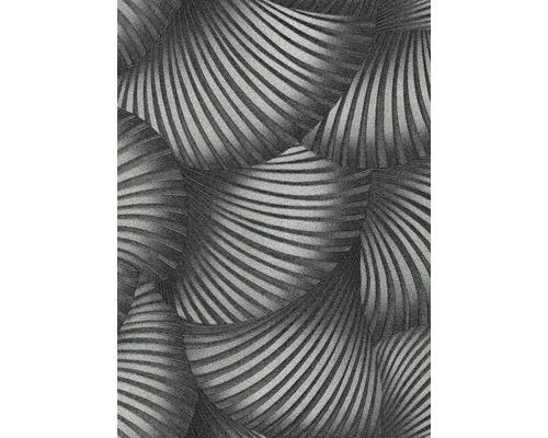 Närbild av en tapet med ett randigt mönster