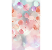 Abstrakt representation med rosa blommor