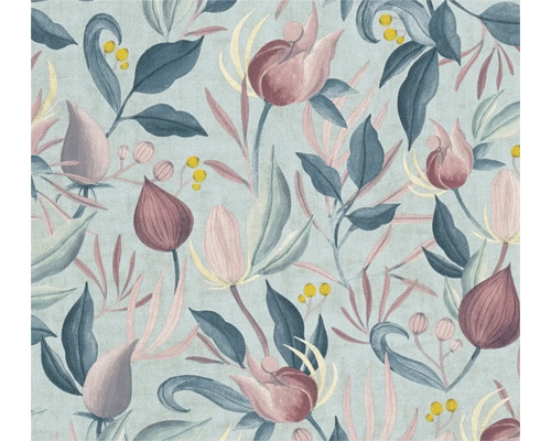 Textil med blommönster