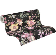 Tapetrulle med blommönster