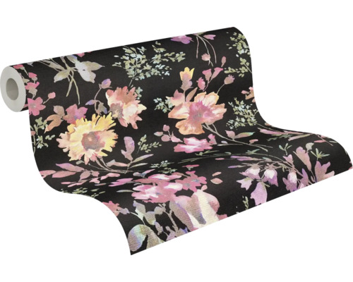 Tapetrulle med blommönster