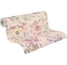 Tapetrulle med blommönster