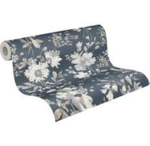 Tapetrulle med blommönster
