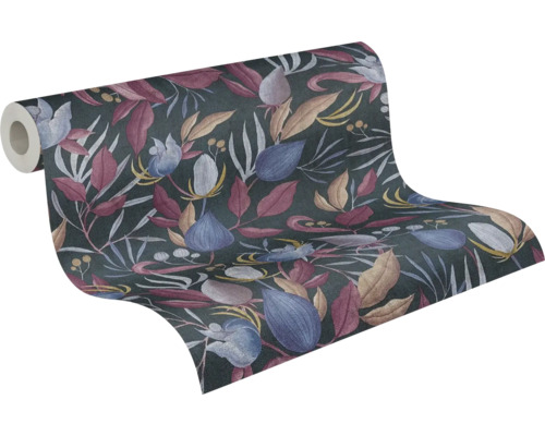 Tapetrulle med blommönster