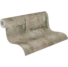 Tapetrulle med betonglook och ropelement