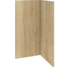 Hörnpanel med trästruktur
