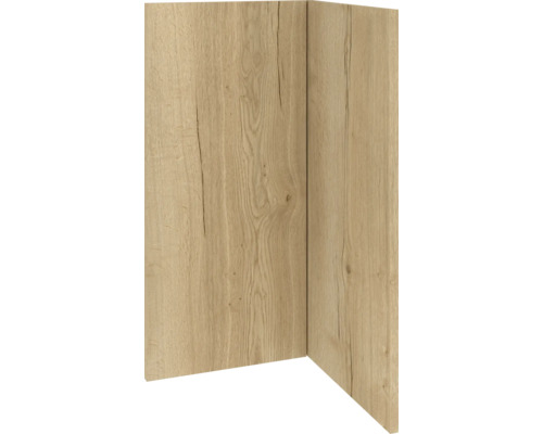 Hörnpanel med trästruktur