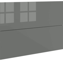 Framifrånvy av en modern, grå möbelfront
