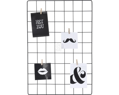 Memoboard 57x38cm Metalgalleriet anslagstavla med foton och anteckningar